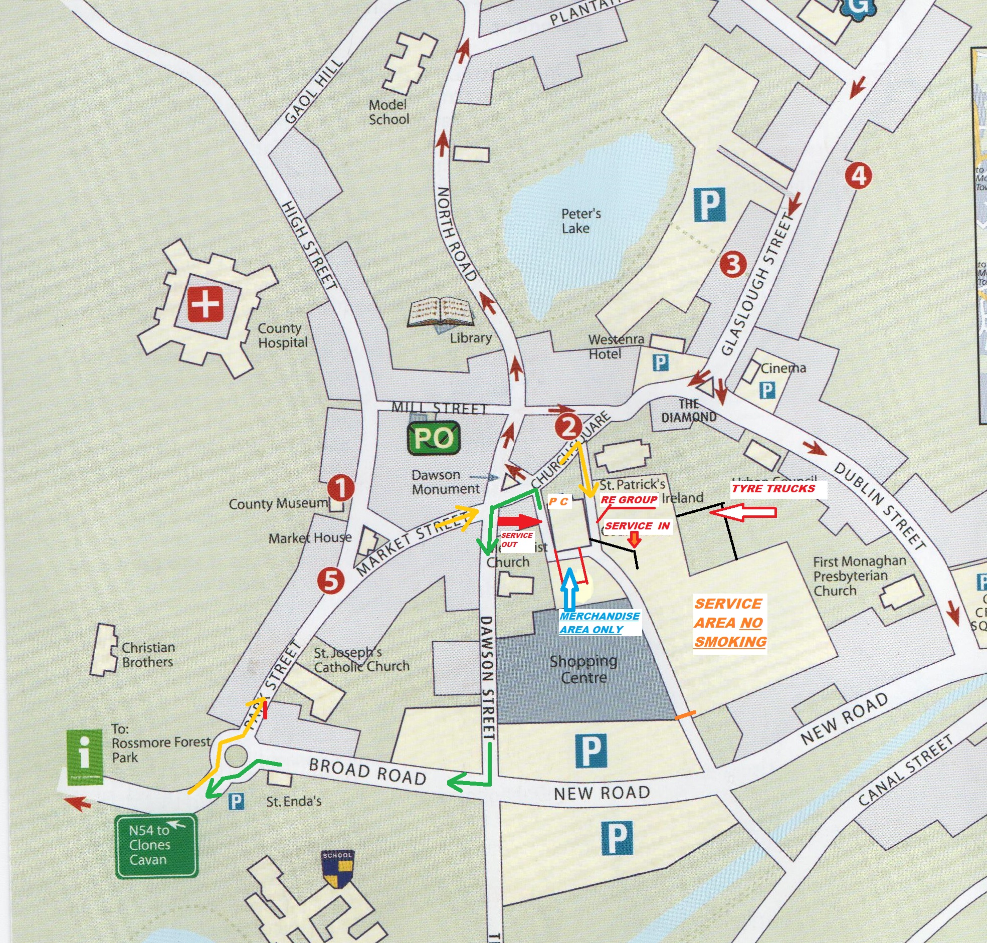 2019 SERVICE AREA LAYOUT