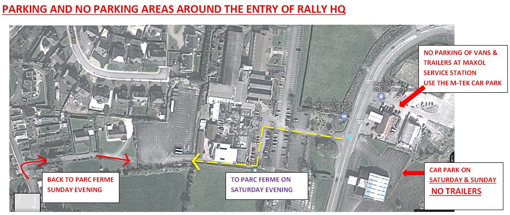 PARKING AND NO PARKING AT HQ 1